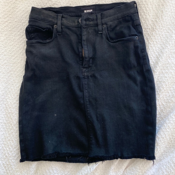Hudson denim black pencil skirt - Picture 1 of 3